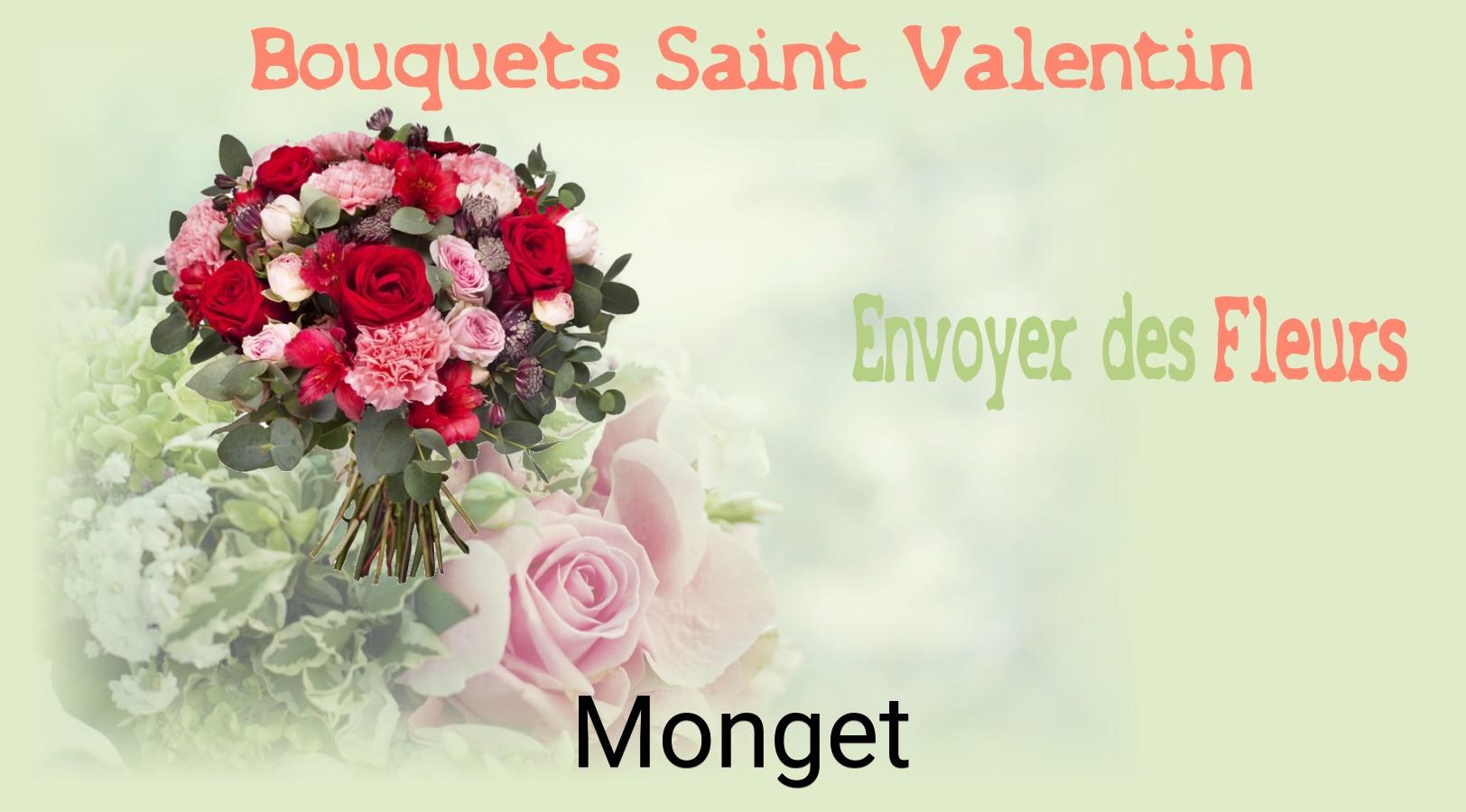 Roses de Saint-Valentin livrées à Monget